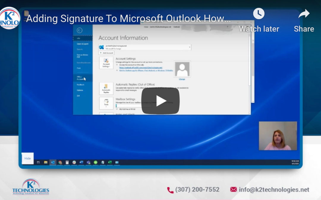 Create a Professional Signature in Microsoft Outlook