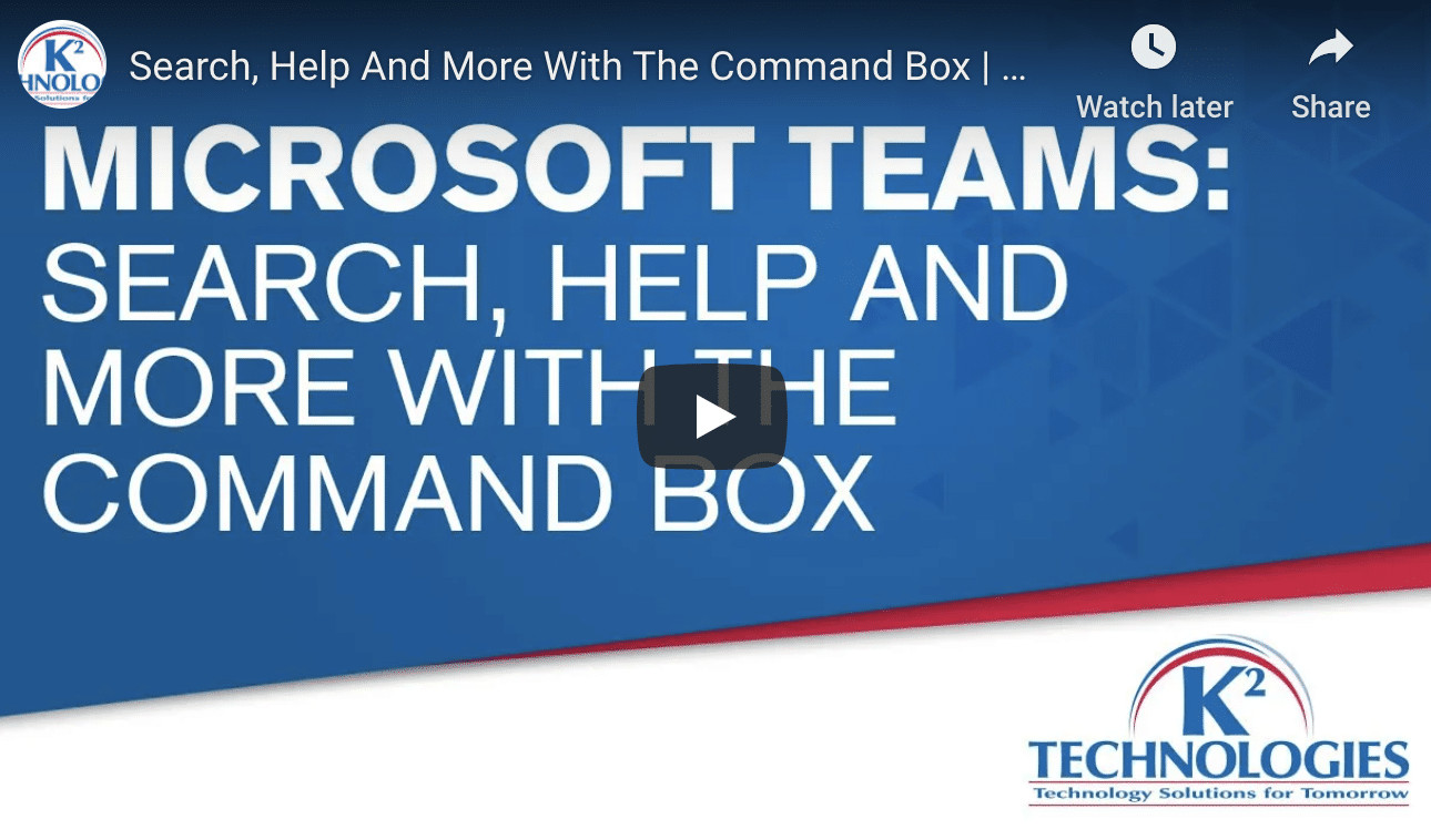 How the Command Box in Microsoft Teams Benefits You