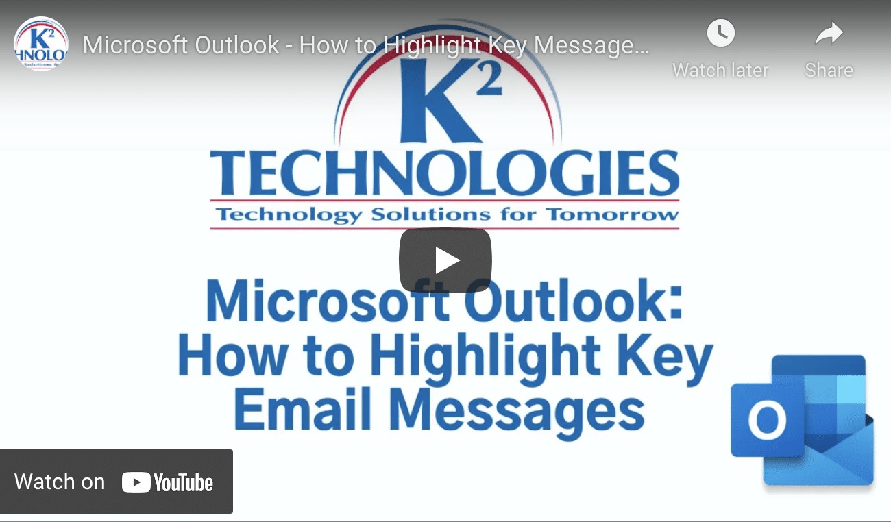 Microsoft Outlook Tips Applying Conditional Formatting