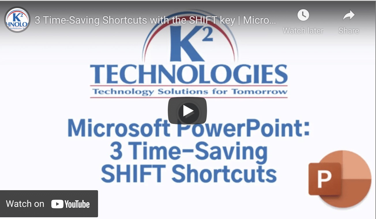 Microsoft PowerPoint Tips: Three Ways the Shift Key Can Help You Be More Productive